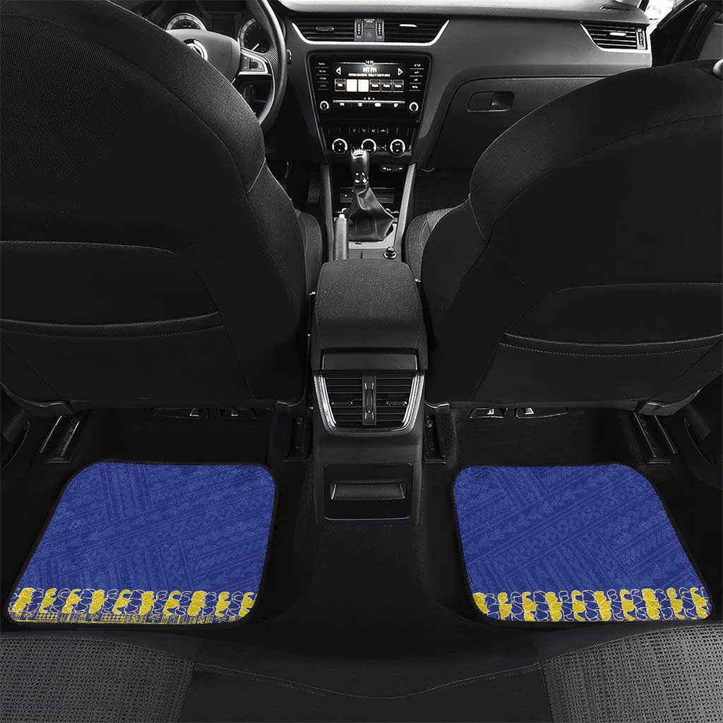 Fakaalofa Lahi Atu Niue Car Mats Siapo Pattern With Puakenikeni