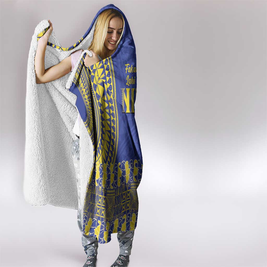 Fakaalofa Lahi Atu Niue Hooded Blanket Siapo Pattern With Puakenikeni