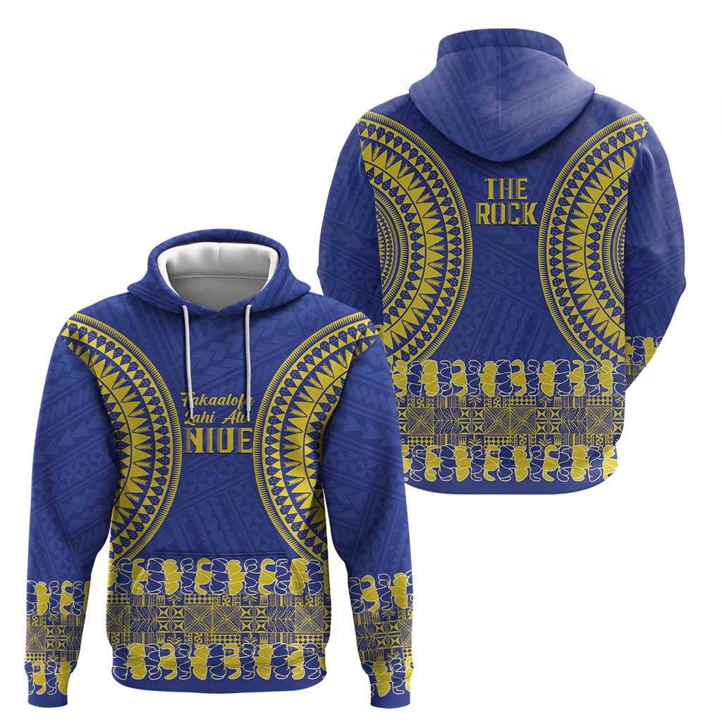 Fakaalofa Lahi Atu Niue Hoodie Siapo Pattern With Puakenikeni