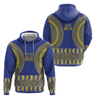Fakaalofa Lahi Atu Niue Hoodie Siapo Pattern With Puakenikeni