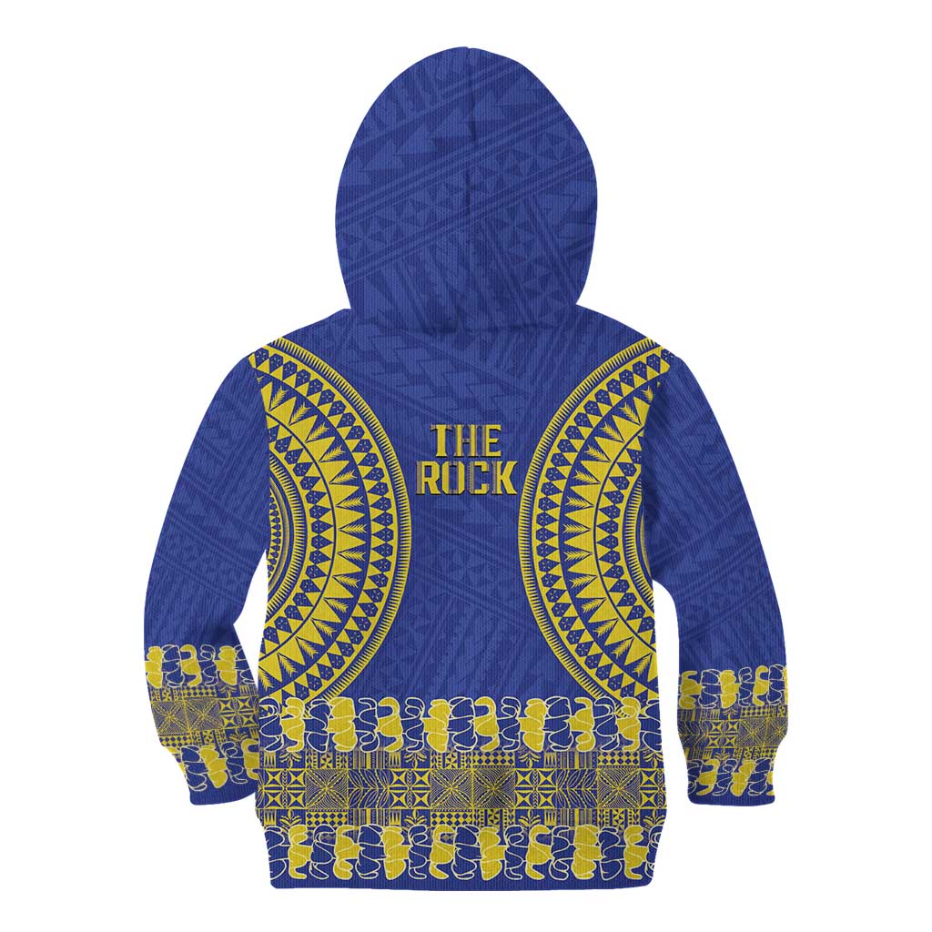 Fakaalofa Lahi Atu Niue Kid Hoodie Siapo Pattern With Puakenikeni