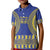 Fakaalofa Lahi Atu Niue Kid Polo Shirt Siapo Pattern With Puakenikeni