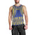 Fakaalofa Lahi Atu Niue Men Tank Top Siapo Pattern With Puakenikeni