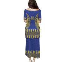 Fakaalofa Lahi Atu Niue Puletasi Siapo Pattern With Puakenikeni LT14 - Polynesian Pride