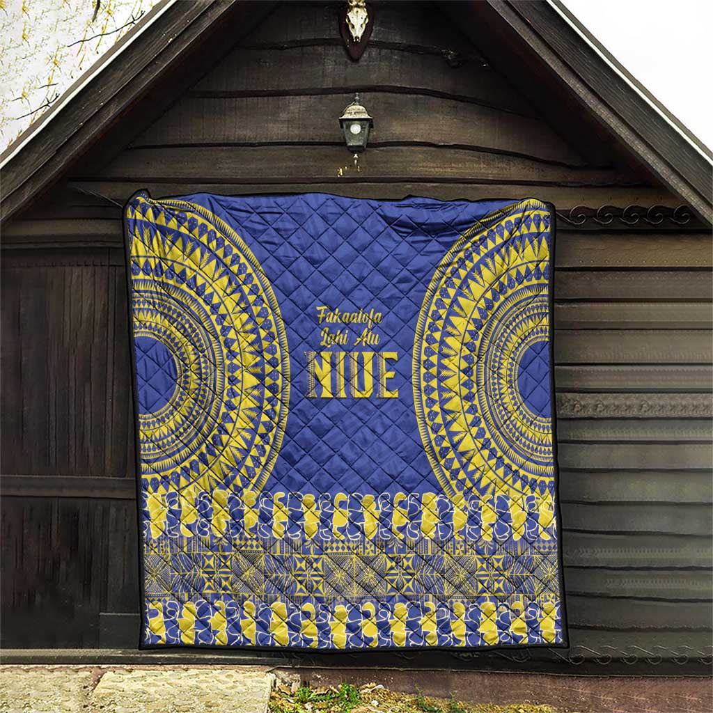 Fakaalofa Lahi Atu Niue Quilt Siapo Pattern With Puakenikeni