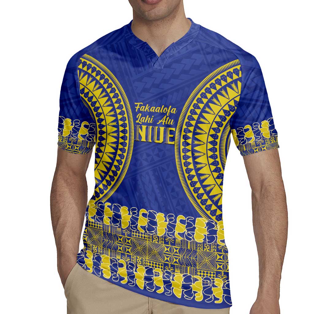 Fakaalofa Lahi Atu Niue Rugby Jersey Siapo Pattern With Puakenikeni LT14 - Polynesian Pride