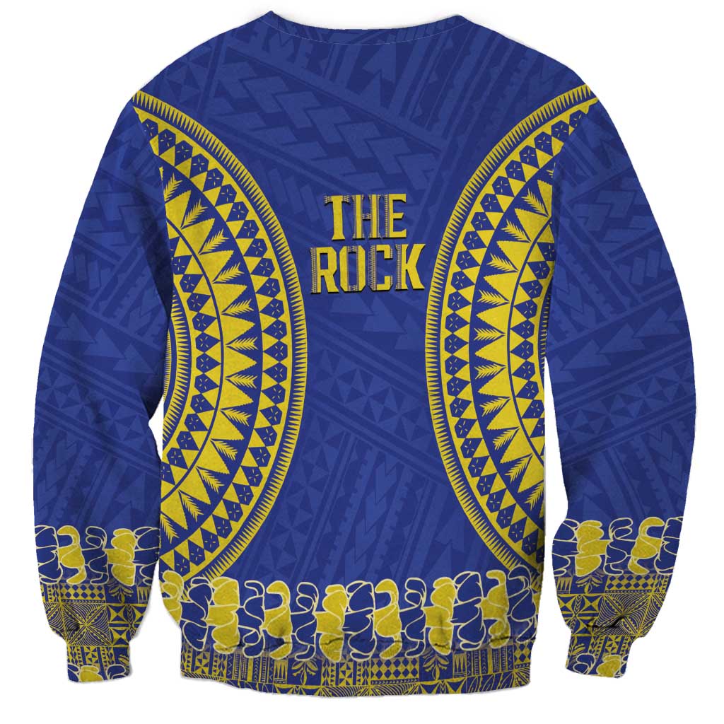 Fakaalofa Lahi Atu Niue Sweatshirt Siapo Pattern With Puakenikeni LT14 - Polynesian Pride