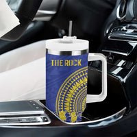 Fakaalofa Lahi Atu Niue Tumbler With Handle Siapo Pattern With Puakenikeni LT14 - Polynesian Pride