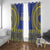 Fakaalofa Lahi Atu Niue Window Curtain Siapo Pattern With Puakenikeni