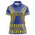 Fakaalofa Lahi Atu Niue Women Polo Shirt Siapo Pattern With Puakenikeni