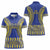 Fakaalofa Lahi Atu Niue Women Polo Shirt Siapo Pattern With Puakenikeni