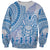 Niue Language Week Sweatshirt The Rock Coconut Crab - Siapo Blue Pastel