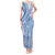 Niue Language Week Tank Maxi Dress The Rock Coconut Crab - Siapo Blue Pastel