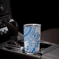 Niue Language Week Tumbler Cup The Rock Coconut Crab - Siapo Blue Pastel LT14 - Polynesian Pride