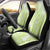 Lime Green Niue Language Week Car Seat Cover The Rock Coconut Crab - Siapo Pattern