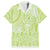 Lime Green Niue Language Week Family Matching Off Shoulder Maxi Dress and Hawaiian Shirt The Rock Coconut Crab - Siapo Pattern