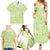 Lime Green Niue Language Week Family Matching Summer Maxi Dress and Hawaiian Shirt The Rock Coconut Crab - Siapo Pattern