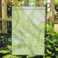 Lime Green Niue Language Week Garden Flag The Rock Coconut Crab - Siapo Pattern LT14 Garden Flag Lime Green - Polynesian Pride
