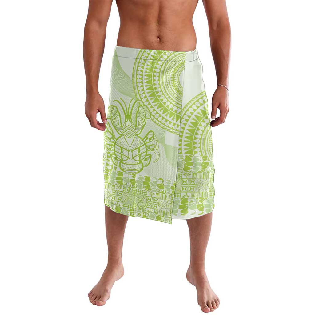 Lime Green Niue Language Week Lavalava The Rock Coconut Crab - Siapo Pattern LT14 Lime Green - Polynesian Pride