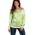 Lime Green Niue Language Week Off Shoulder Sweater The Rock Coconut Crab - Siapo Pattern