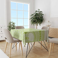 Lime Green Niue Language Week Tablecloth The Rock Coconut Crab - Siapo Pattern LT14 - Polynesian Pride