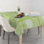 Lime Green Niue Language Week Tablecloth The Rock Coconut Crab - Siapo Pattern