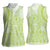 Lime Green Niue Language Week Women Sleeveless Polo Shirt The Rock Coconut Crab - Siapo Pattern