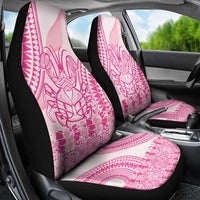 Pink Niue Language Week Car Seat Cover The Rock Coconut Crab - Siapo Pattern