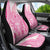 Pink Niue Language Week Car Seat Cover The Rock Coconut Crab - Siapo Pattern