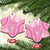 Pink Niue Language Week Ceramic Ornament The Rock Coconut Crab - Siapo Pattern