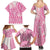 Pink Niue Language Week Family Matching Summer Maxi Dress and Hawaiian Shirt The Rock Coconut Crab - Siapo Pattern