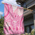 Pink Niue Language Week Garden Flag The Rock Coconut Crab - Siapo Pattern