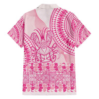 Pink Niue Language Week Hawaiian Shirt The Rock Coconut Crab - Siapo Pattern LT14 - Polynesian Pride
