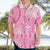 Pink Niue Language Week Hawaiian Shirt The Rock Coconut Crab - Siapo Pattern