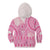 Pink Niue Language Week Kid Hoodie The Rock Coconut Crab - Siapo Pattern