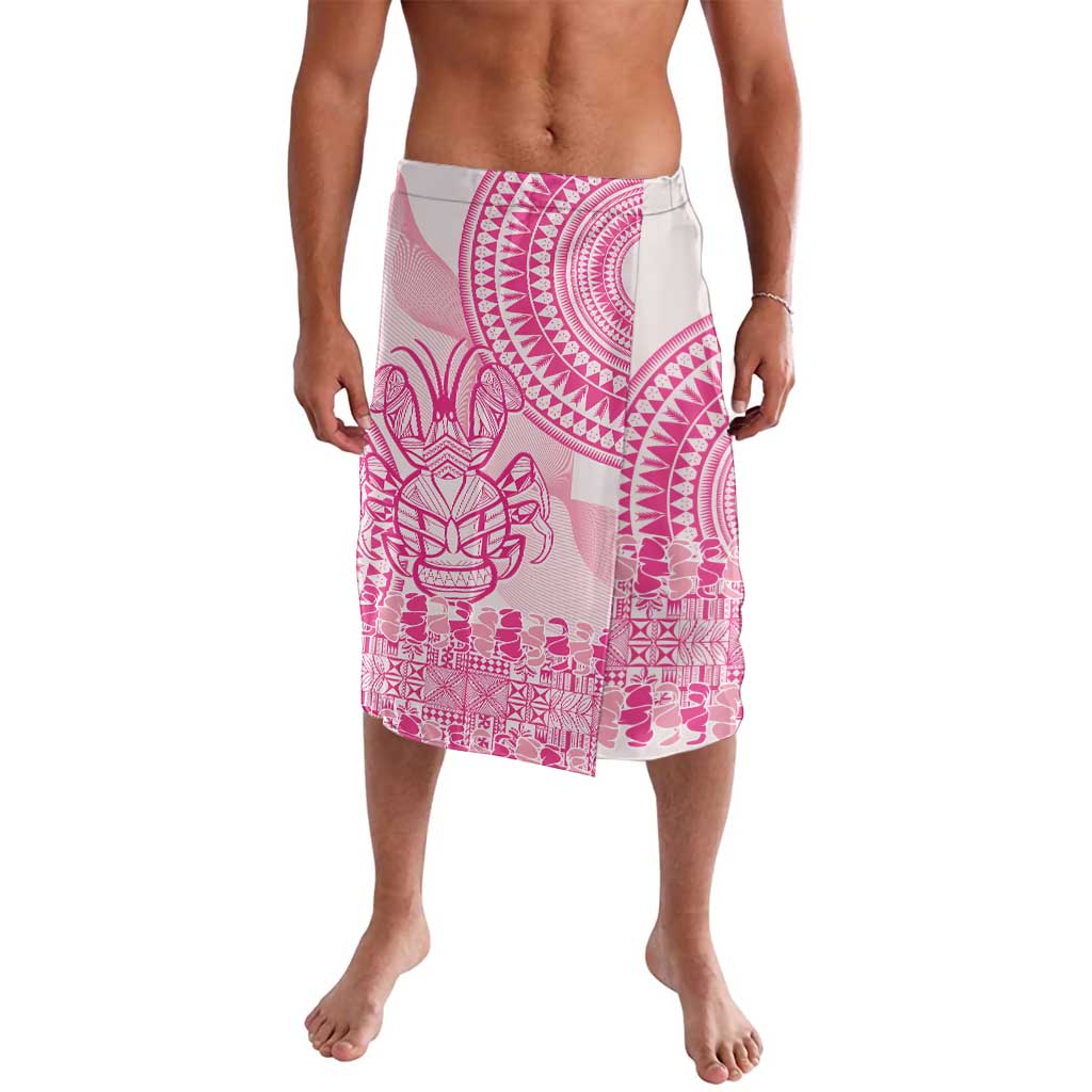 Pink Niue Language Week Lavalava The Rock Coconut Crab - Siapo Pattern LT14 Pink - Polynesian Pride