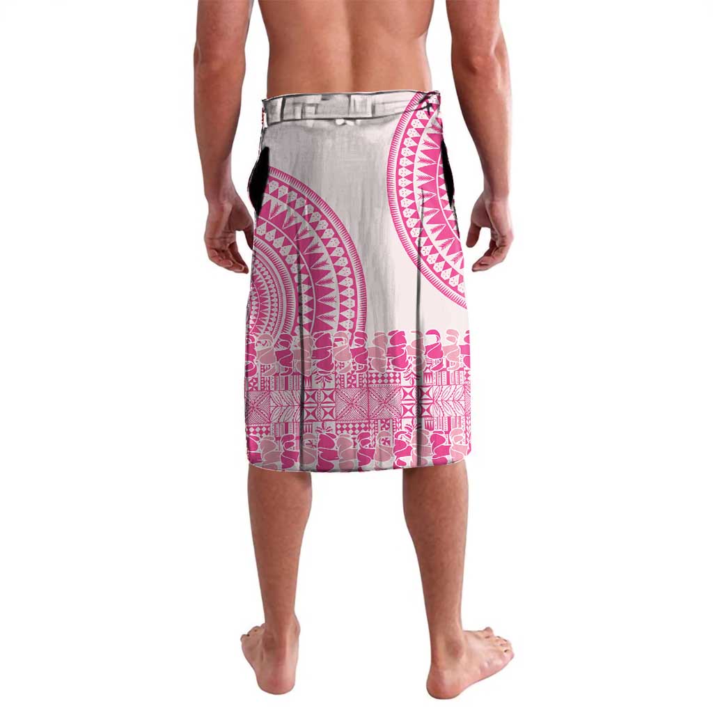 Pink Niue Language Week Lavalava The Rock Coconut Crab - Siapo Pattern LT14 - Polynesian Pride