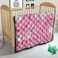 Pink Niue Language Week Quilt The Rock Coconut Crab - Siapo Pattern