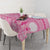 Pink Niue Language Week Tablecloth The Rock Coconut Crab - Siapo Pattern