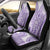 Purple Niue Language Week Car Seat Cover The Rock Coconut Crab - Siapo Pattern