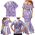 Purple Niue Language Week Family Matching Mermaid Dress and Hawaiian Shirt The Rock Coconut Crab - Siapo Pattern