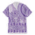 Purple Niue Language Week Family Matching Mermaid Dress and Hawaiian Shirt The Rock Coconut Crab - Siapo Pattern