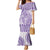 Purple Niue Language Week Family Matching Mermaid Dress and Hawaiian Shirt The Rock Coconut Crab - Siapo Pattern