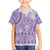 Purple Niue Language Week Family Matching Off Shoulder Short Dress and Hawaiian Shirt The Rock Coconut Crab - Siapo Pattern