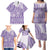 Purple Niue Language Week Family Matching Puletasi and Hawaiian Shirt The Rock Coconut Crab - Siapo Pattern