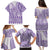 Purple Niue Language Week Family Matching Puletasi and Hawaiian Shirt The Rock Coconut Crab - Siapo Pattern