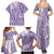 Purple Niue Language Week Family Matching Summer Maxi Dress and Hawaiian Shirt The Rock Coconut Crab - Siapo Pattern