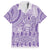 Purple Niue Language Week Family Matching Summer Maxi Dress and Hawaiian Shirt The Rock Coconut Crab - Siapo Pattern