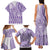 Purple Niue Language Week Family Matching Tank Maxi Dress and Hawaiian Shirt The Rock Coconut Crab - Siapo Pattern