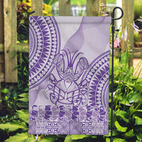 Purple Niue Language Week Garden Flag The Rock Coconut Crab - Siapo Pattern LT14 Garden Flag Purple - Polynesian Pride